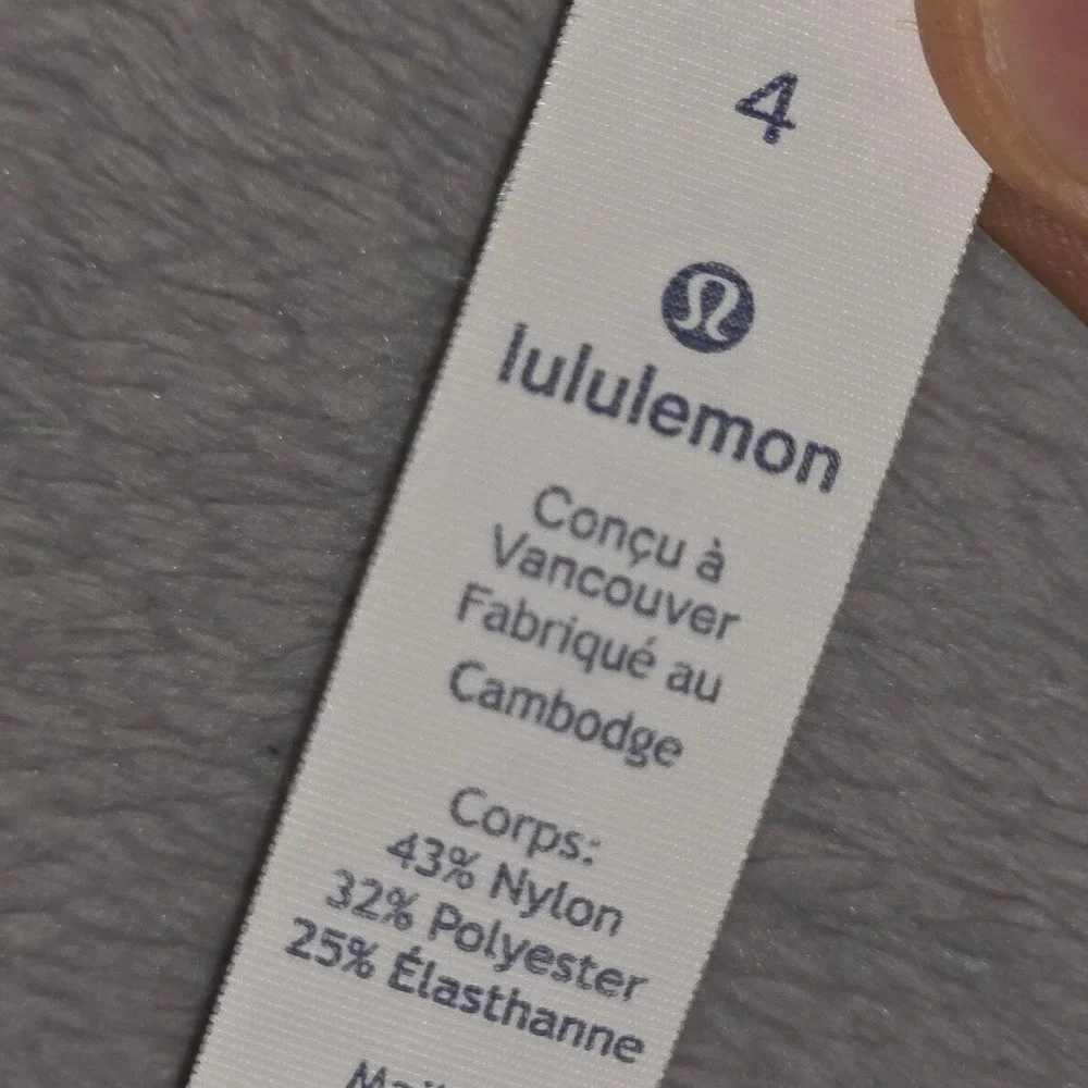 Lululemon Heathered Gray Mesh Panel High Rise Leggings Yoga Running‎ Tights